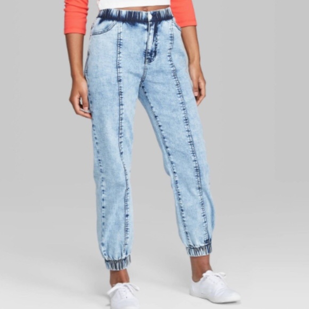 Wild Fable Acid Wash Denim Joggers